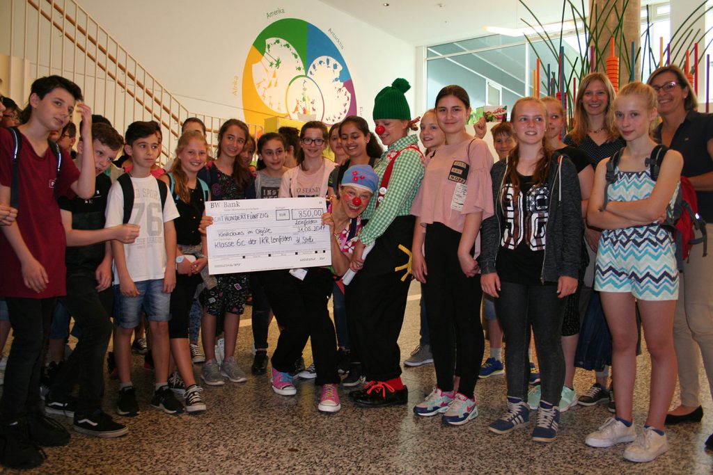 Spende für die Klinikclowns