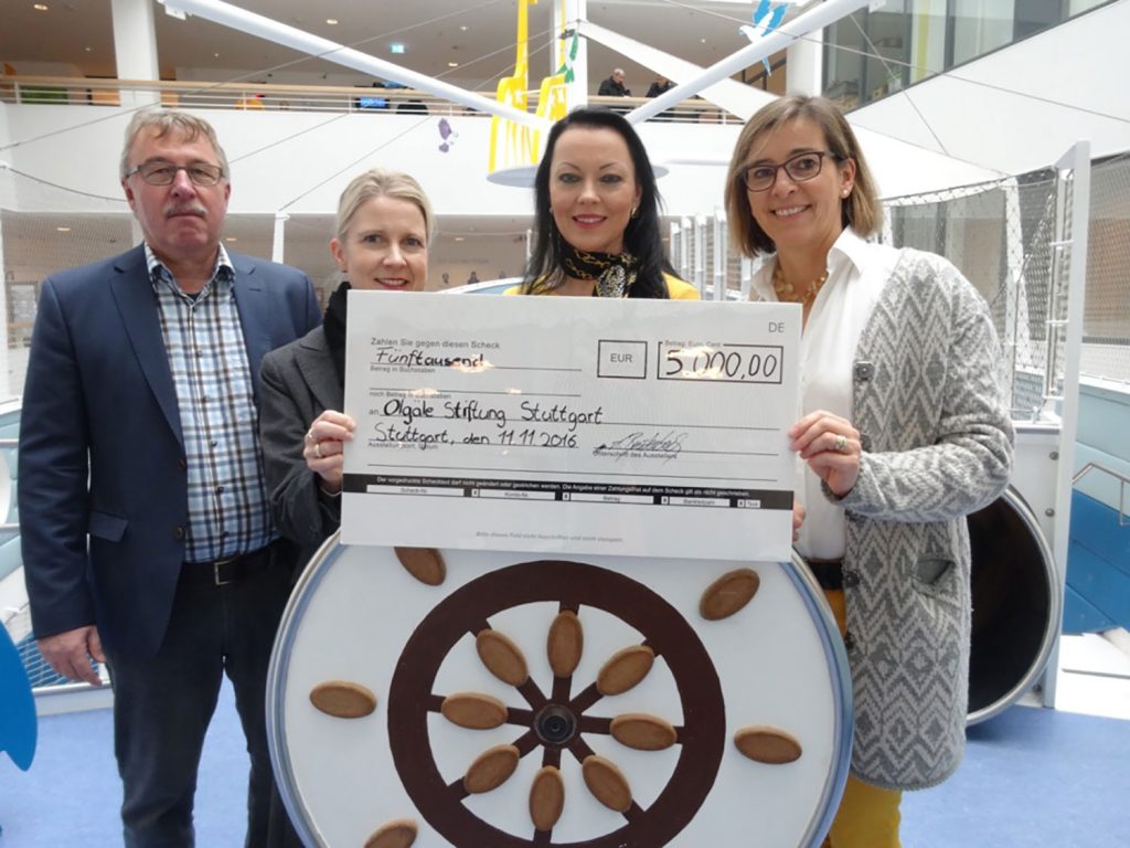 Vodafone-Mitarbeiter zeigen Herz