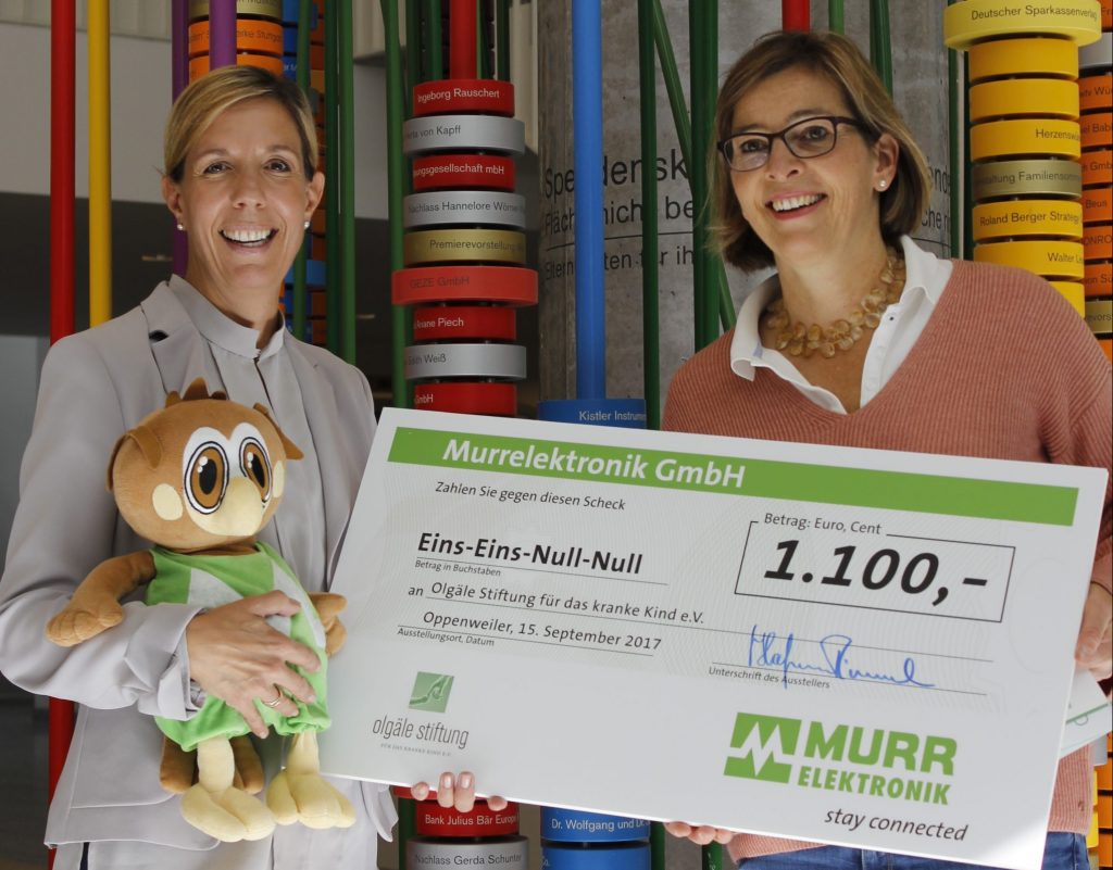 Murrelektronik – Spende für eine Herzenssache