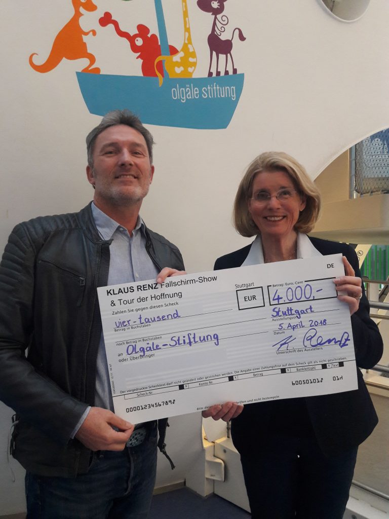 Klaus Renz radelte mit der „Tour der Hoffnung“ für krebskranke Kinder