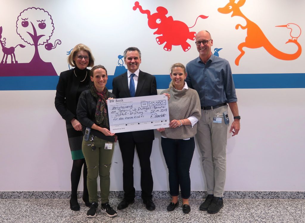 Großartige Spende für unsere Rheumaschwester vom Rotary-Club Stuttgart-Remstal