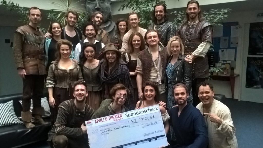 Musical Stars des Apollo Theaters mit Herzblut für die Kinder im Olgahospital