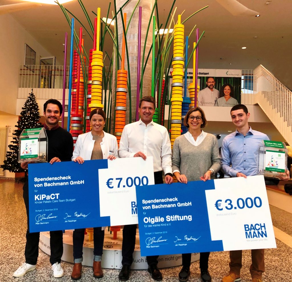 Bachmann unterstützt die Olgäle-Stiftung und das Kinderpalliativteam