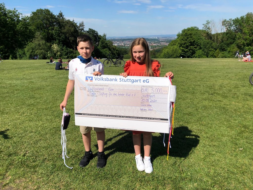 Von Kindern für Kinder – Masken nähen zugunsten der Olgäle-Stiftung