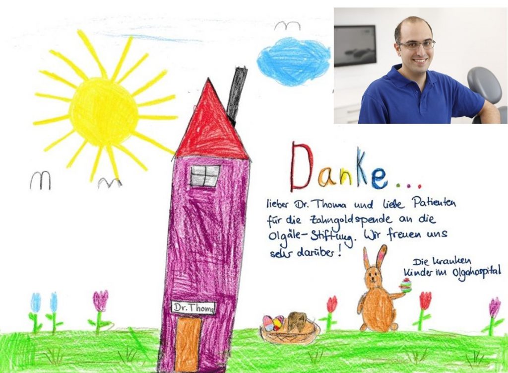 Zahngold für einen guten Zweck – Zahnarztpraxis Dr. Thoma aus Asperg spendet an HOPPS