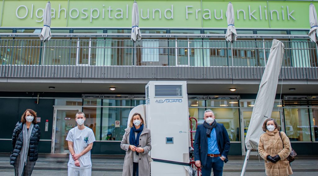 Firma Apodis GmbH spendet Luftfiltergerät im Wert von 30.000 Euro fürs Olgäle