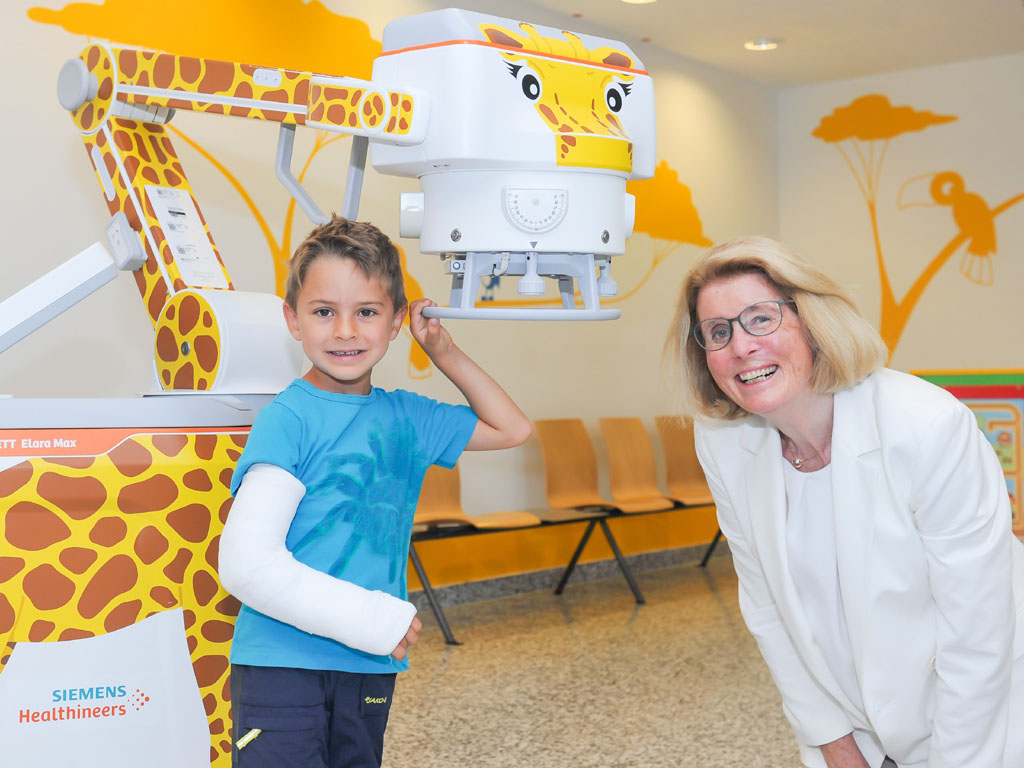 Röntgengiraffe für die Intensivstation