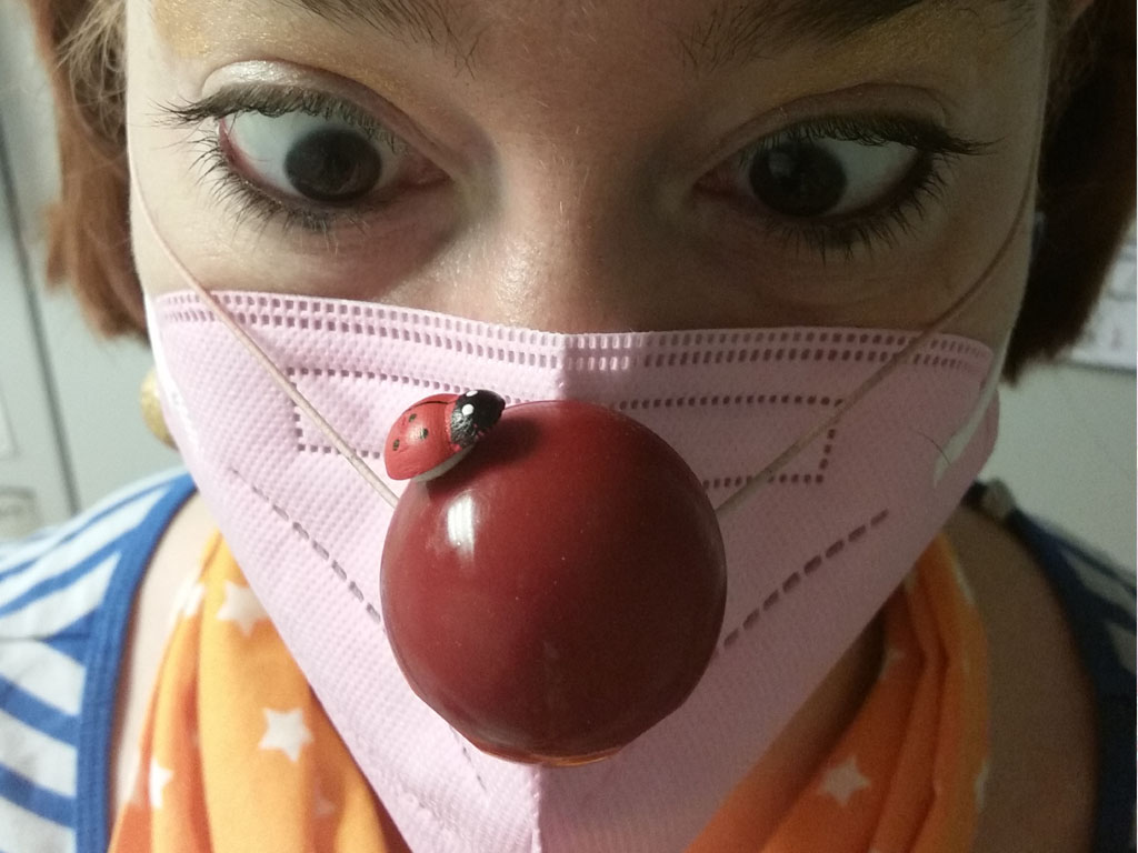 Clowngeschichte Glück am Morgen mit Marienkäfer