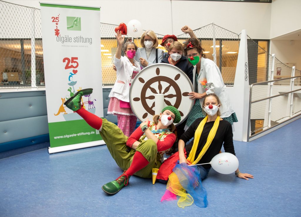 Feier 20 Jahre Klinikum Clowns im Olgäle Hospital im Klinikum Stuttgart.
