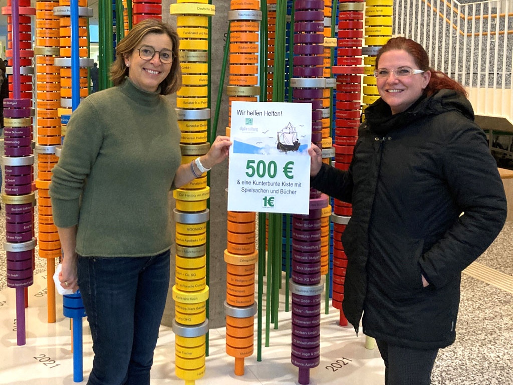 1 Euro Charity-Aktion bringt 500 Euro und Spielsachen
