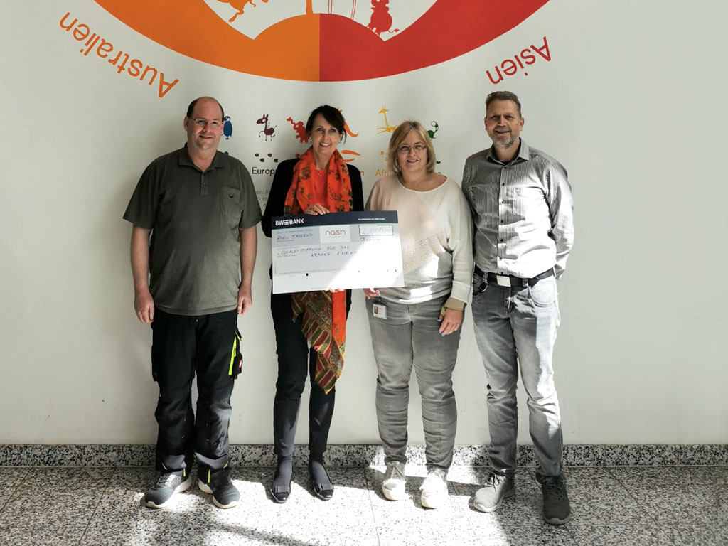 Nash Technologies Böblingen spendet 2000 Euro