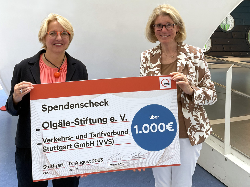 VVS spendet Preisgeld und verdoppelt den Betrag!