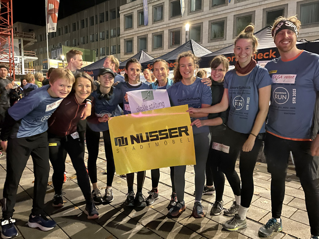 „Olga rennt“ – Firma Nusser spendet 500 Euro beim Night Run
