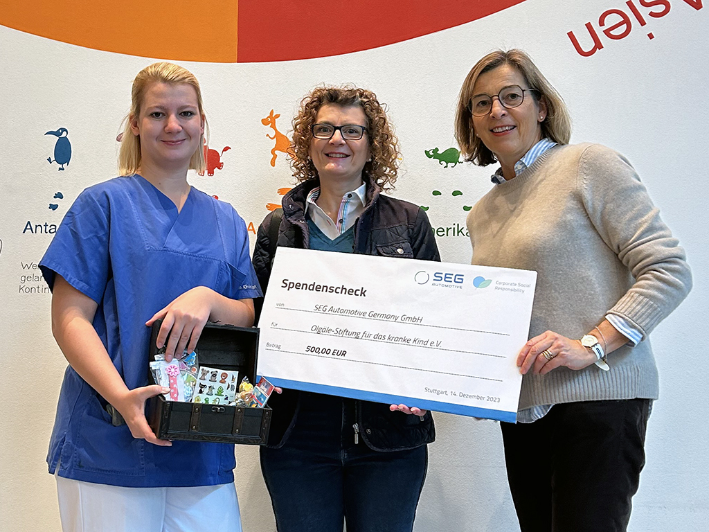 SEG Automotive spendet Trostboxen