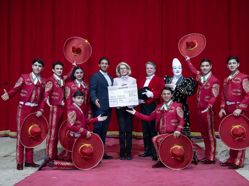 30-jähriges Jubiläum und großzügige Spende des Weltweihnachtscircus