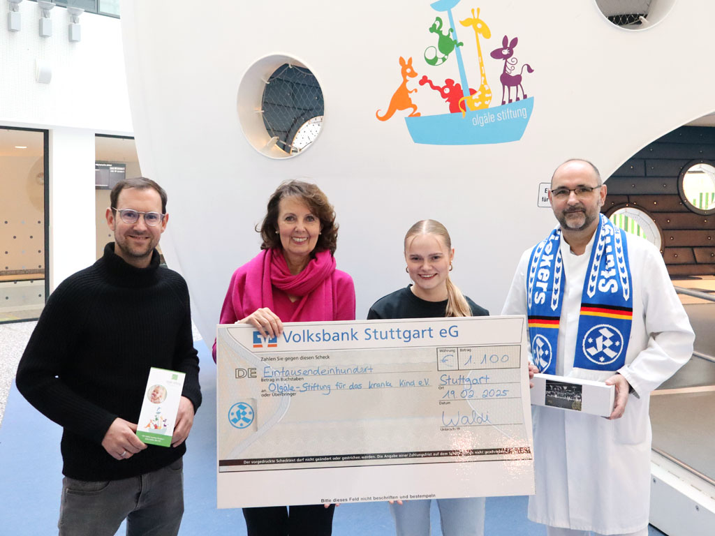 Spendenscheck der Stuttgarter Kickers