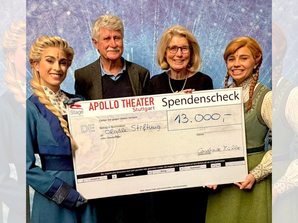 Eiskönigin-Stars und Apollo Theater unterstützen kranke Kinder
