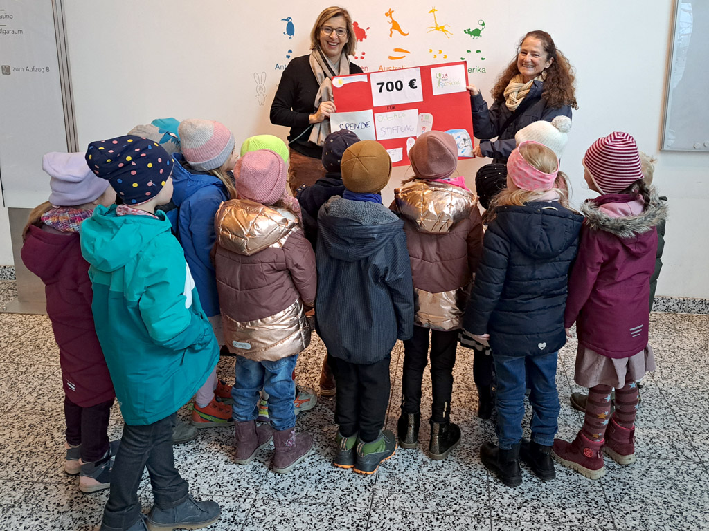 Spendenaktion des tus Sportkindergarten